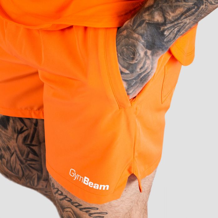 TRN Shorts in Orange - GymBeam L