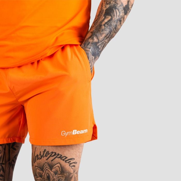 TRN Shorts in Orange - GymBeam L