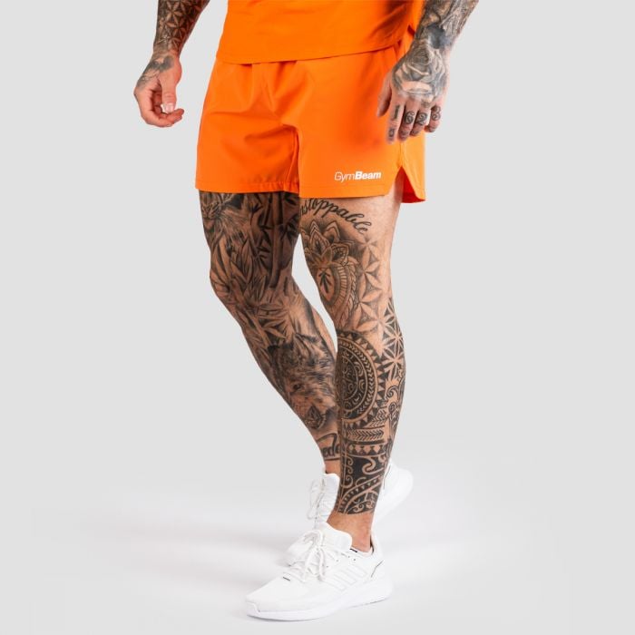 TRN Shorts in Orange - GymBeam L