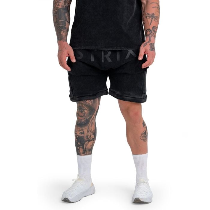 Shorts in Washed Black - STRIX XL