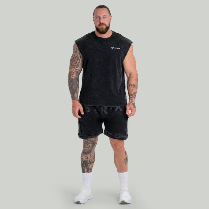 Shorts in Washed Black - STRIX XL
