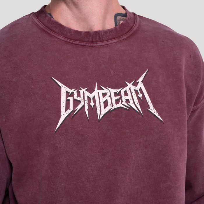 Spike Sweatshirt Burgundy - GymBeam XXL