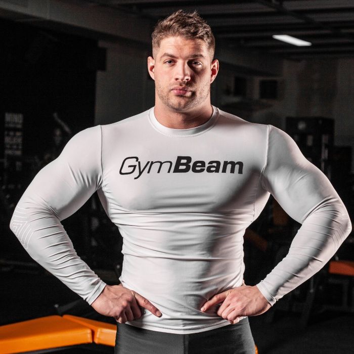 Kompressions-T-Shirt Spiro  White/Black - Gym Beam