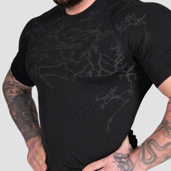 Static Seamless T-shirt Black - GymBeam M