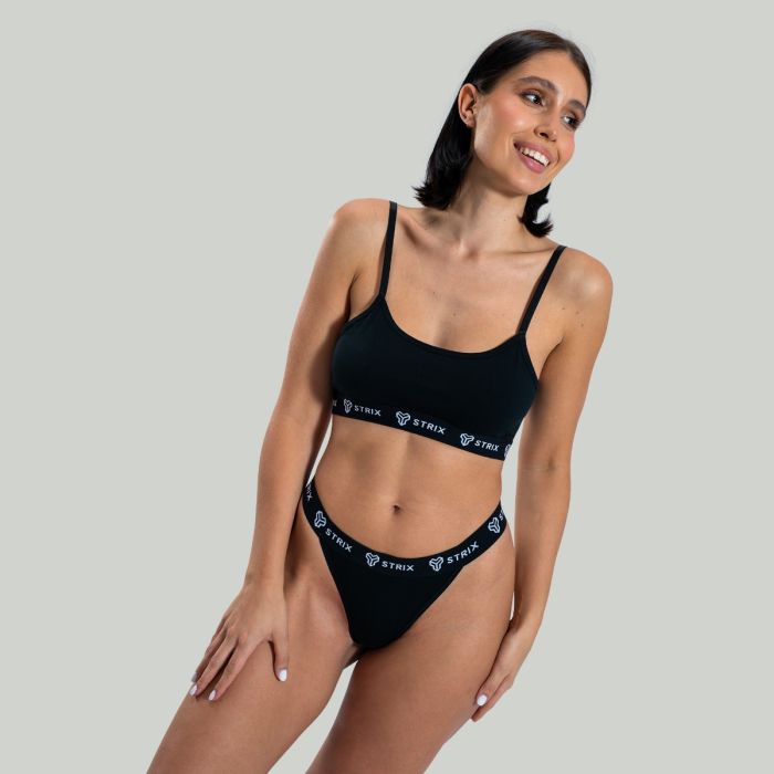 String Bralette BH in Black - STRIX M