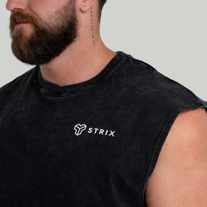 Tank Top in Washed Black - STRIX L
