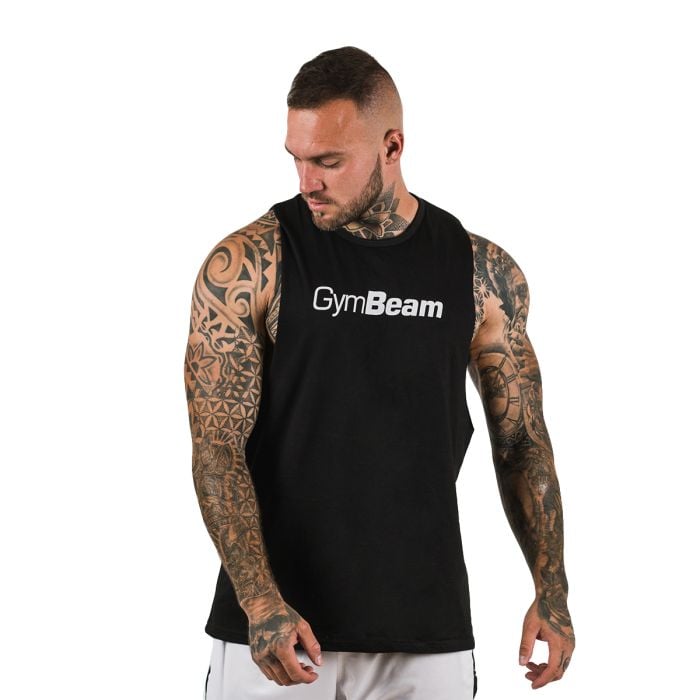 Cut-Off Tank Top für Männer in Black - GymBeam M