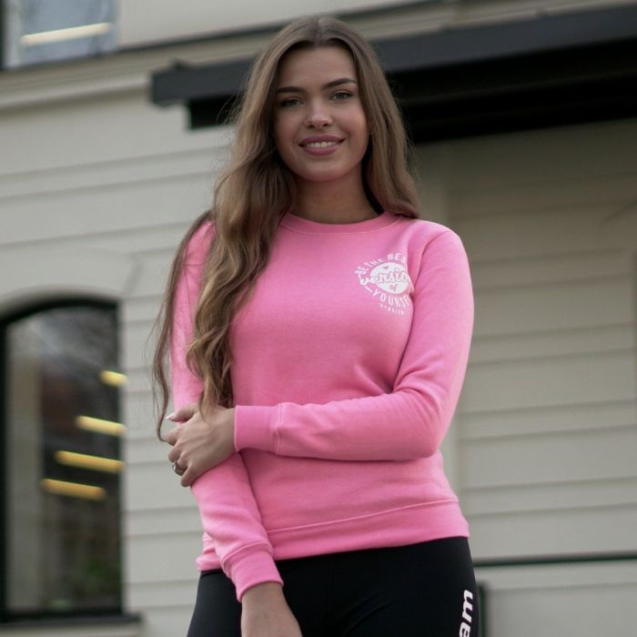 Sweatshirt für Damen The Best Version Pink - GymBeam