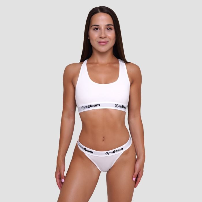 3er-Pack Tangas in White - GymBeam M