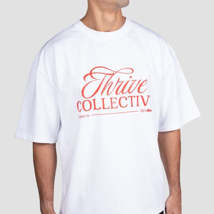 Thrive T-shirt White - GymBeam XXL
