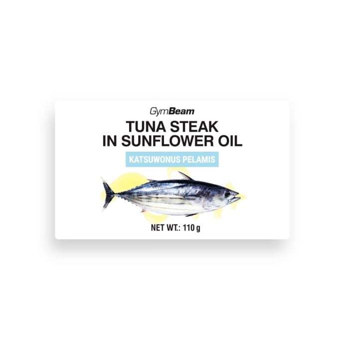 Tuna steak in sunflower oil - GymBeam 110 g