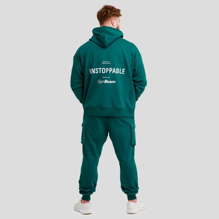 Unstoppable Hoodie in Green - GymBeam S