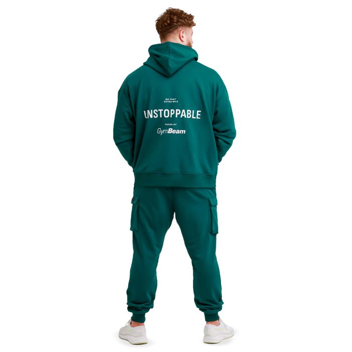 Unstoppable Hoodie in Green - GymBeam S