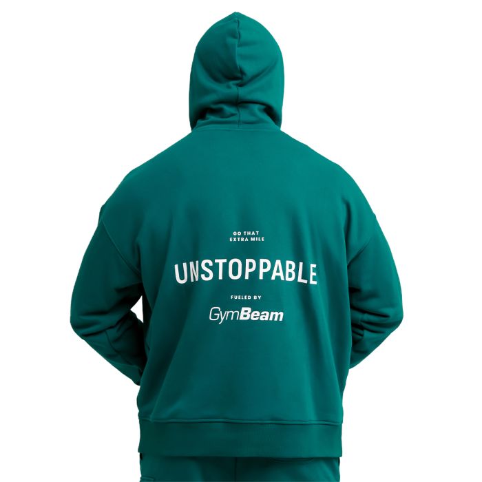 Unstoppable Hoodie in Green - GymBeam S