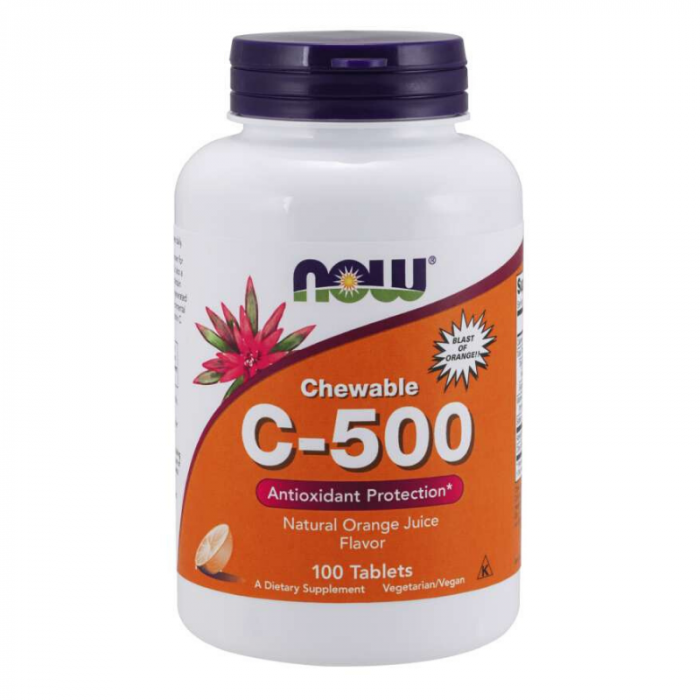 Vitamin C 500 mg Tabletten zum Saugen - NOW Foods