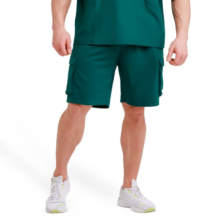 Utility Shorts in Green - GymBeam XXL