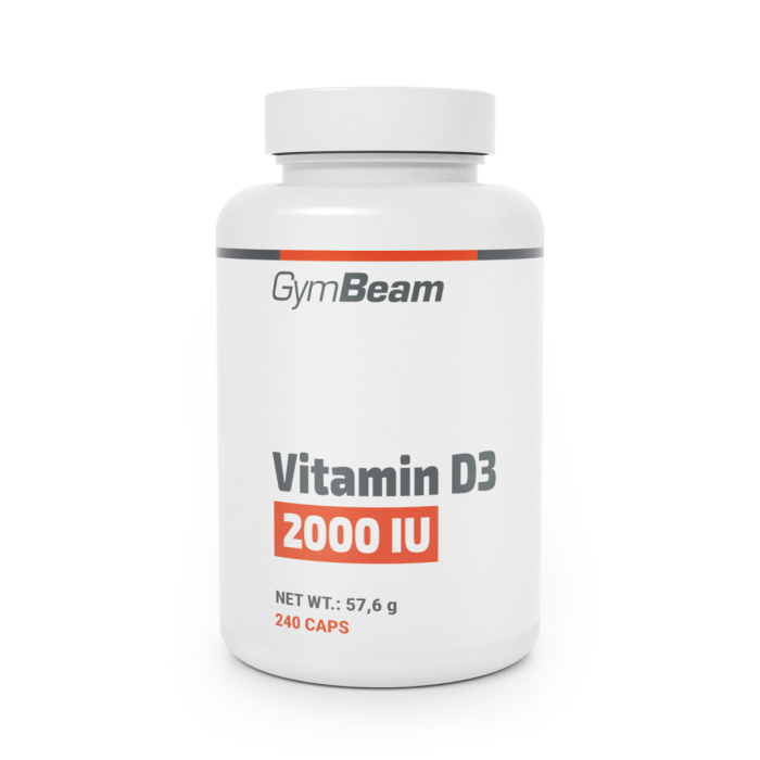 Vitamin D3 2000 IU - GymBeam 240 Kapseln