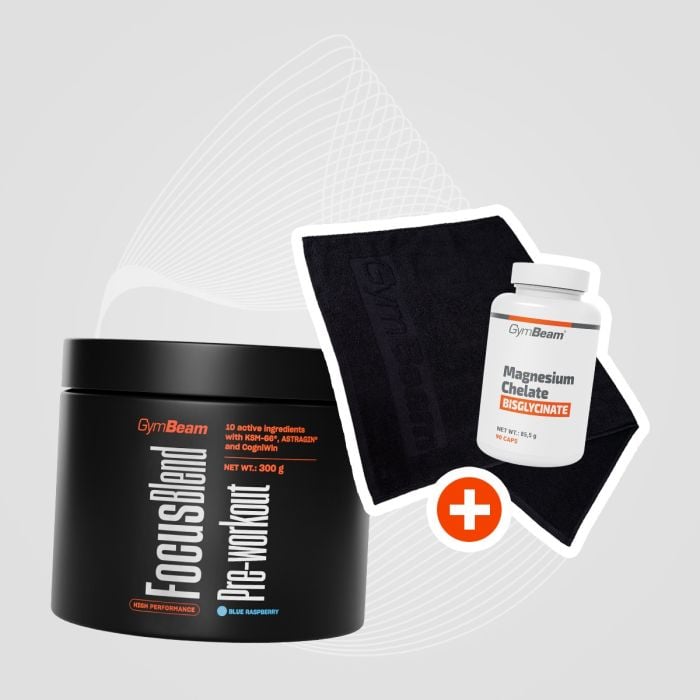 Focus Blend Pre-workout - GymBeam 300 g - strawberry kiwi