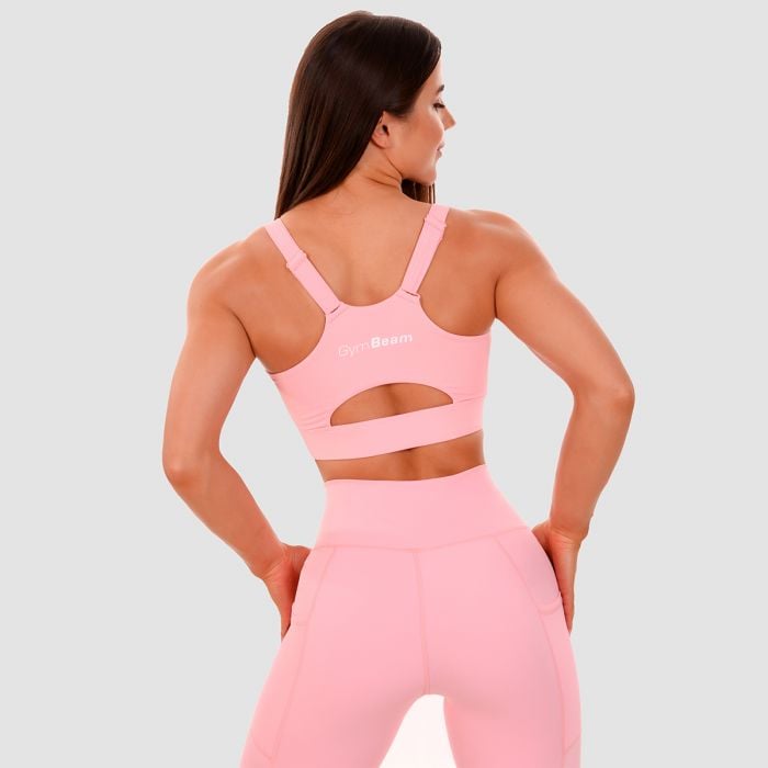 Cut-Out Sport-BH in Pink - GymBeam S