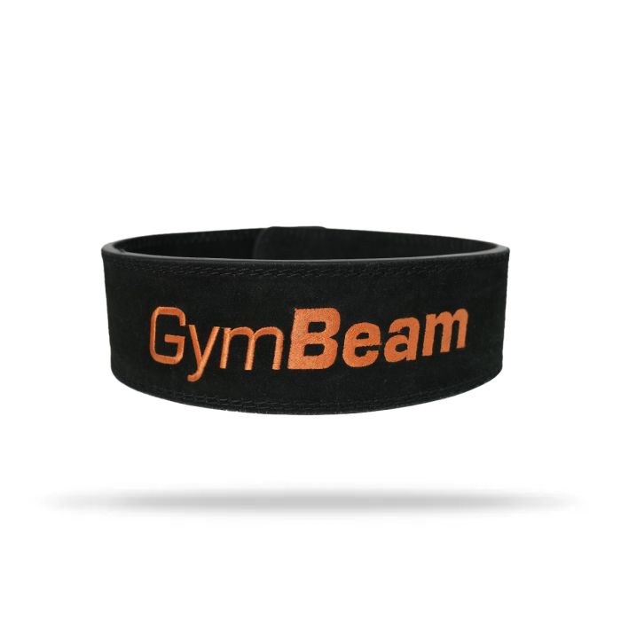 LEVER Gewichthebergürtel in Black/Orange - GymBeam L