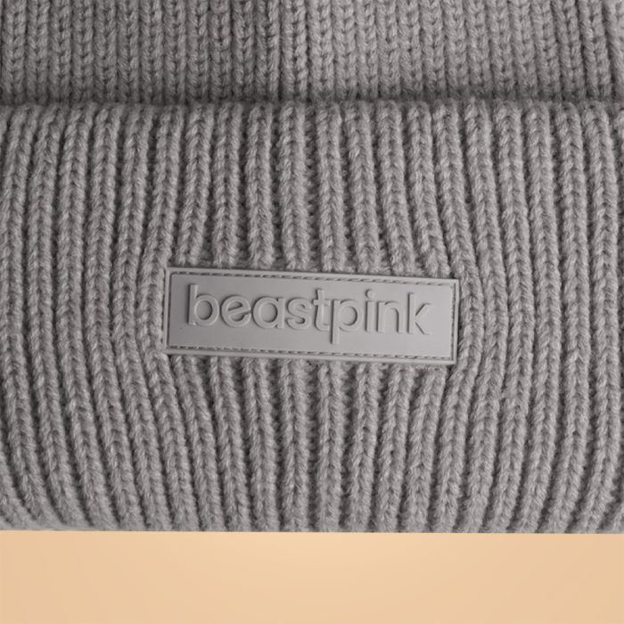 Wintermütze in Grey - BeastPink single_variant