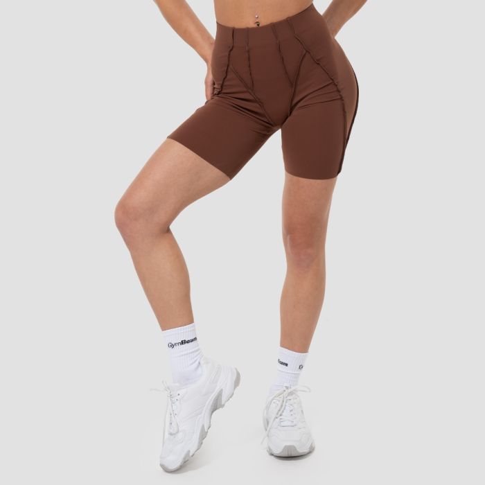 Damskie szorty Cosmo Brown - GymBeam L