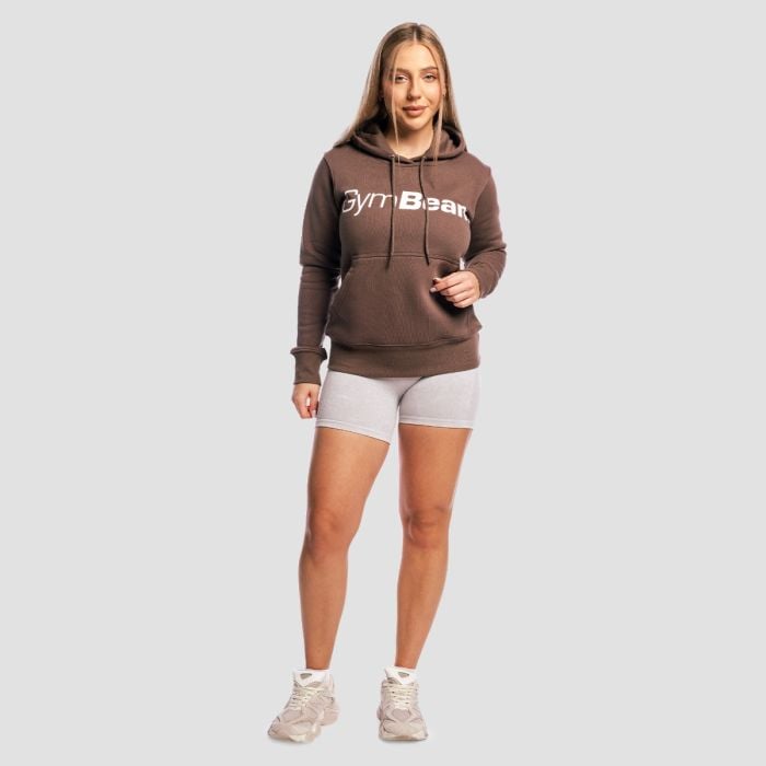 Women‘s Athlete Hoodie Cocoa - GymBeam XXL