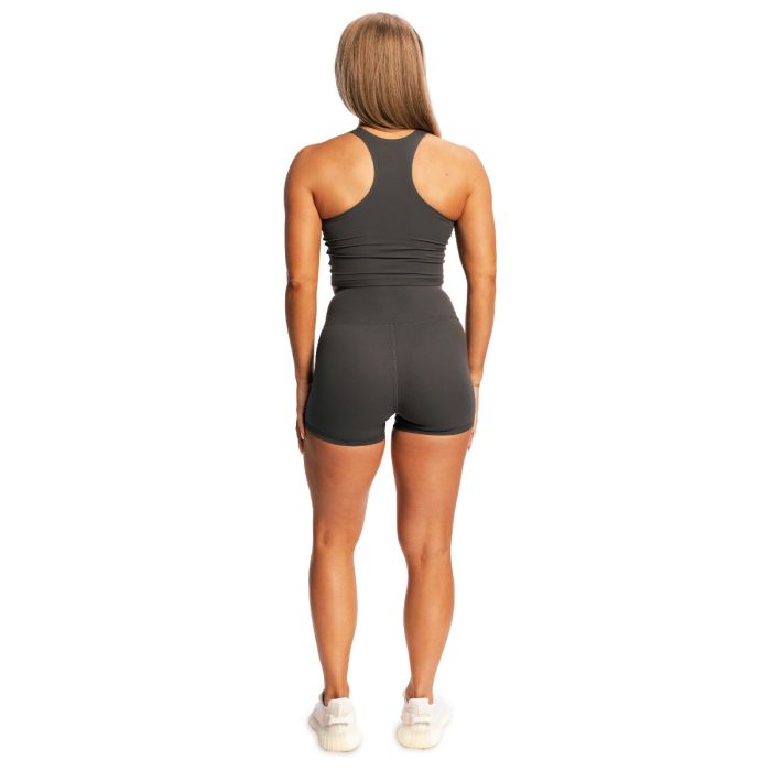 Women‘s BEAT Sports Top Charcoal - GymBeam L