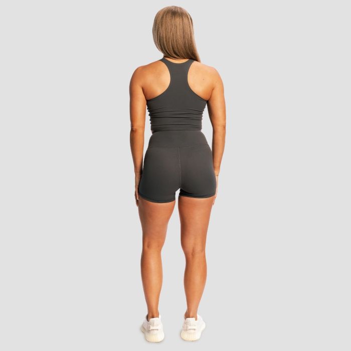 Women‘s BEAT Sports Top Charcoal - GymBeam L