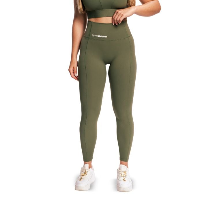 Women‘s Combat Leggings Olive Grey - GymBeam M