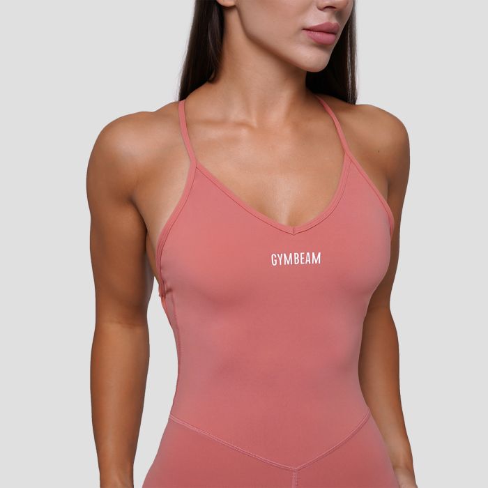FIT Workout Jumpsuit in Salmon - GymBeam S