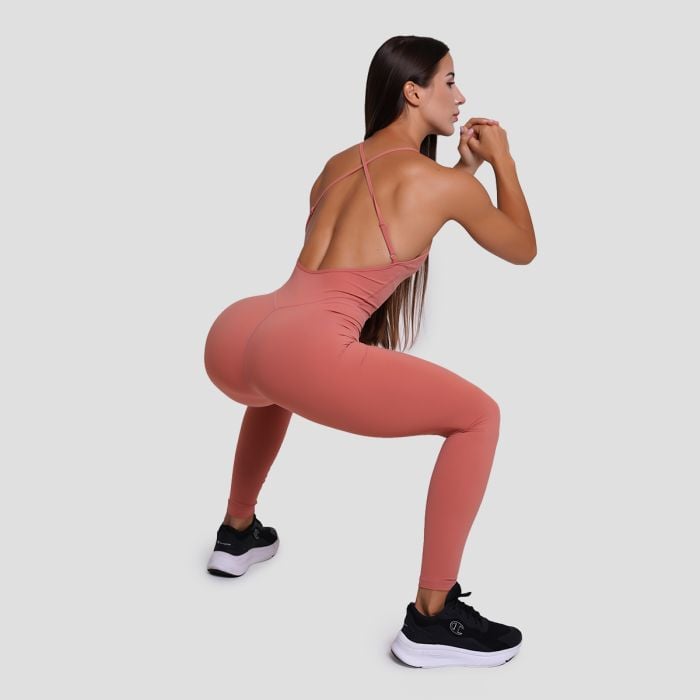 FIT Workout Jumpsuit in Salmon - GymBeam S