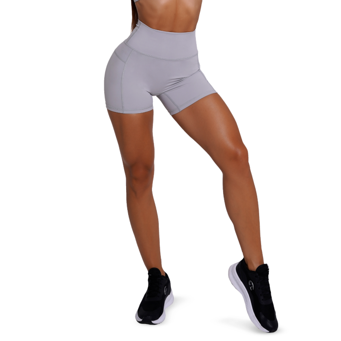 FIT Shorts für Frauen Mist Grey - GymBeam L