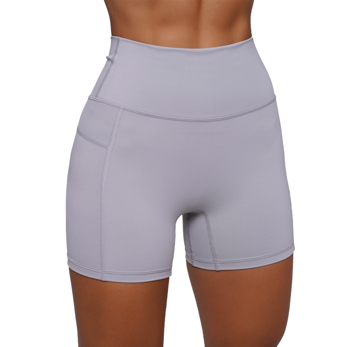 FIT Shorts für Frauen Mist Grey - GymBeam L