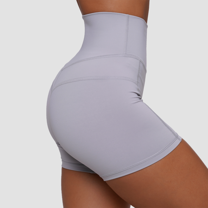 FIT Shorts für Frauen Mist Grey - GymBeam L