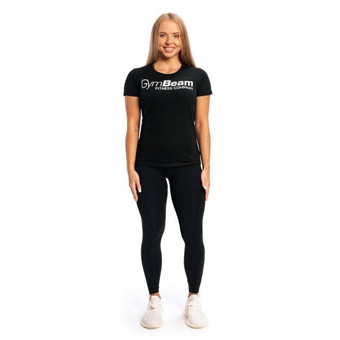 Women's Fitness T-shirt Black - GymBeam M