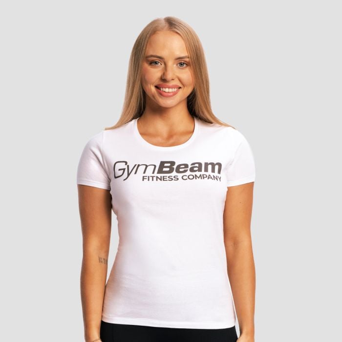 Women's Fitness T-shirt White - GymBeam XS