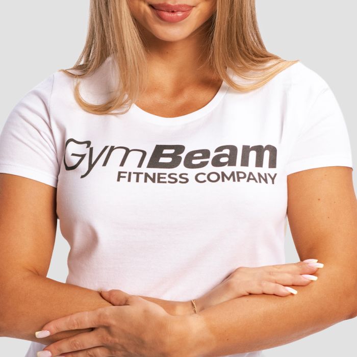 Women's Fitness T-shirt White - GymBeam XS