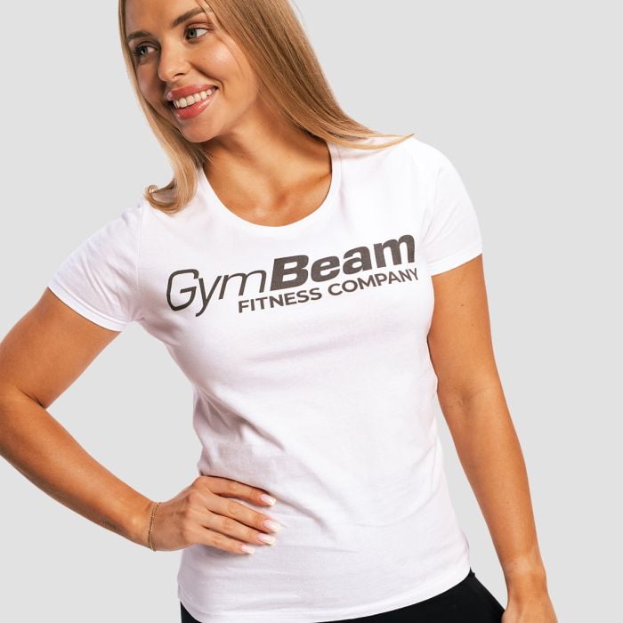 Women's Fitness T-shirt White - GymBeam XS