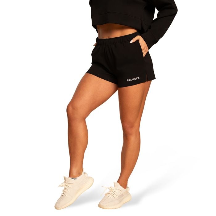 Women‘s Grace Sweatshorts Black - BeastPink XL