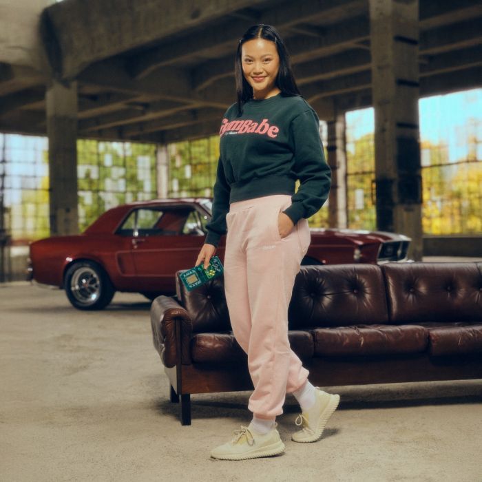 Women‘s GymBabe Jumper Forest - GymBeam L