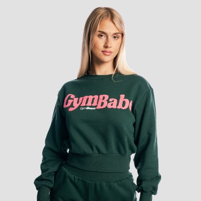 Women‘s GymBabe Jumper Forest - GymBeam L