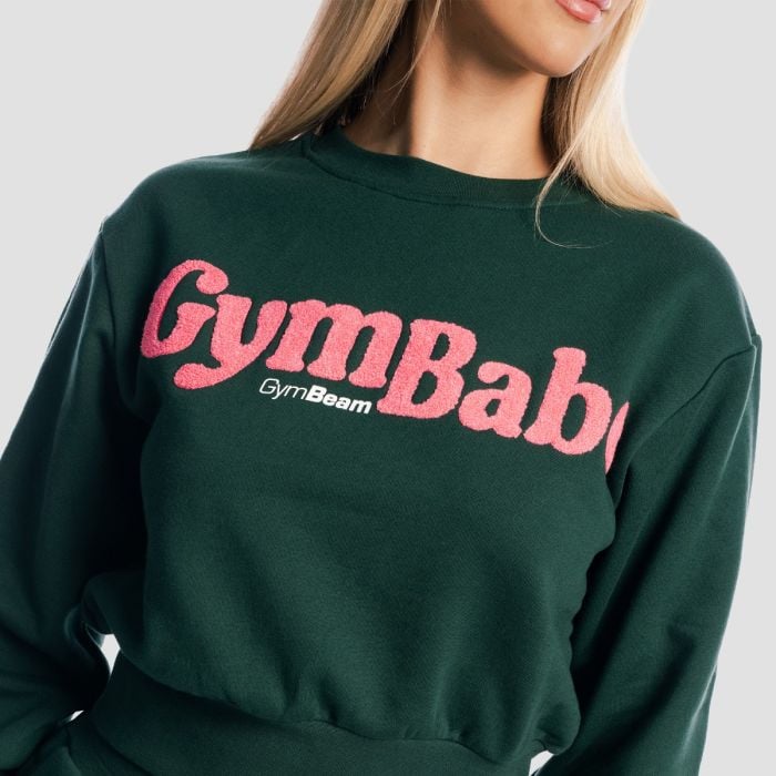 Women‘s GymBabe Jumper Forest - GymBeam L