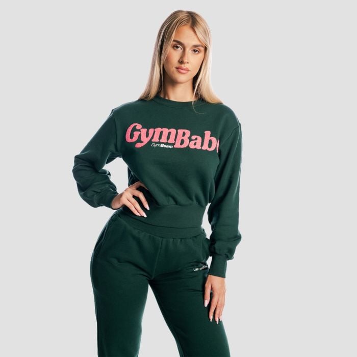Women‘s GymBabe Jumper Forest - GymBeam L