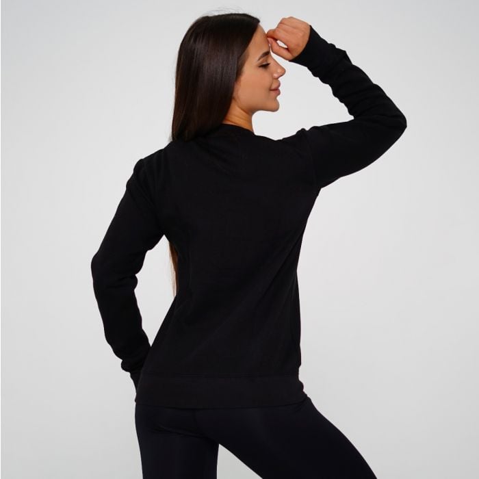 Basic-Pullover für Frauen Black - GymBeam S