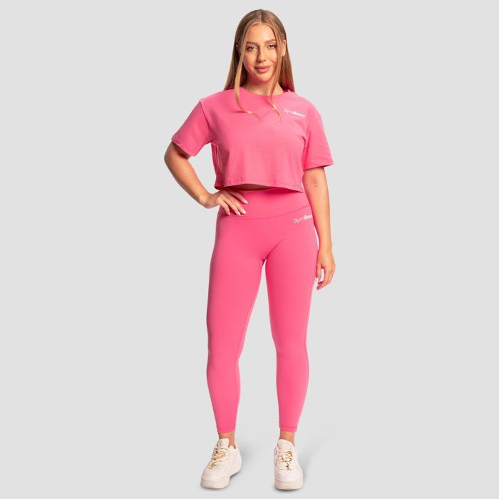 Women‘s Limitless Cropped T-Shirt Dragonfruit - GymBeam M