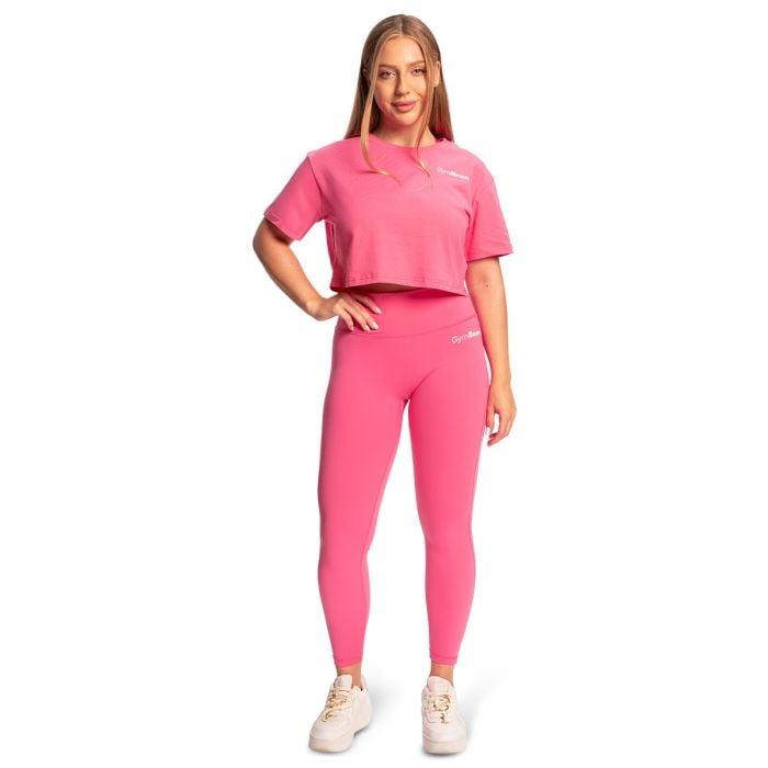 Women‘s Limitless Cropped T-Shirt Dragonfruit - GymBeam M