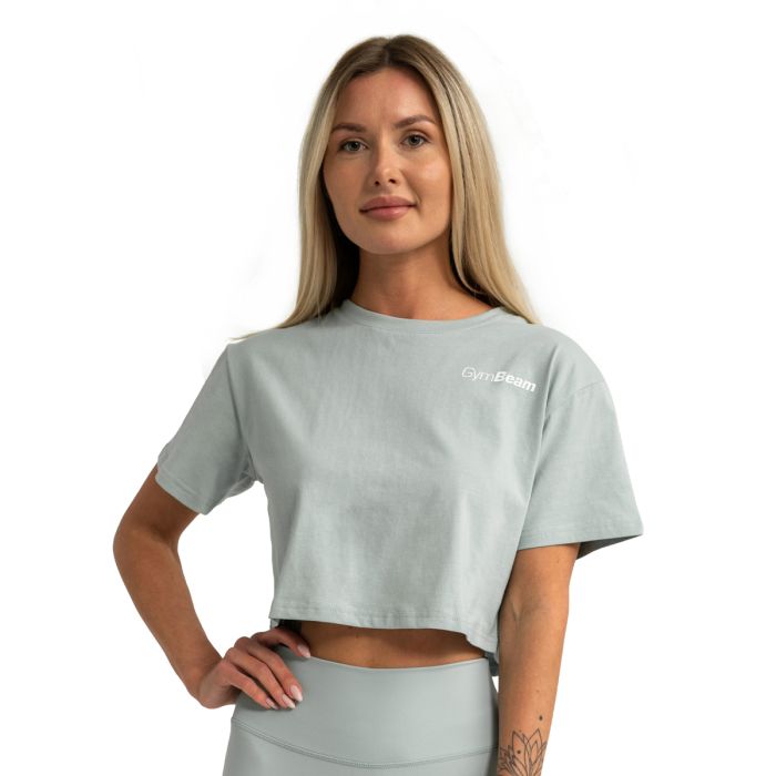 Limitless Cropped T-Shirt für Frauen Eucalypt - GymBeam S