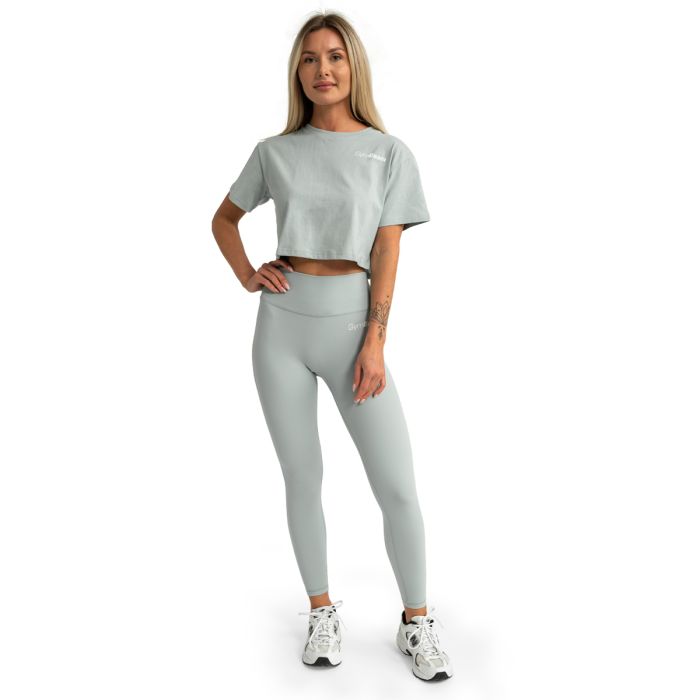 Limitless Cropped T-Shirt für Frauen Eucalypt - GymBeam S
