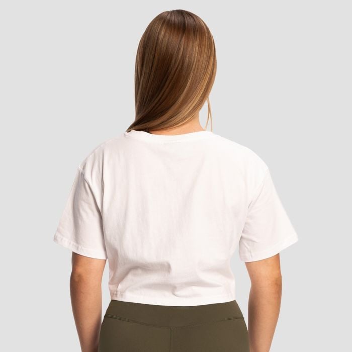 Women‘s Limitless Cropped T-Shirt White - GymBeam XL